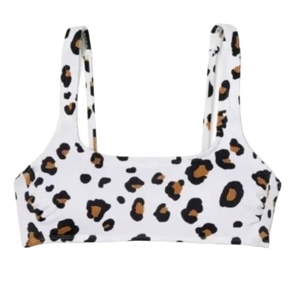 Xhilaration Juniors Animal Print Lightly Lined Bikini Top Bathing Swim XS L XL - Picture 2 of 13